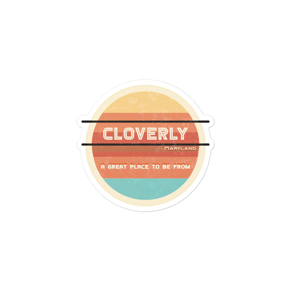 70s Sticker Maryland Cloverly