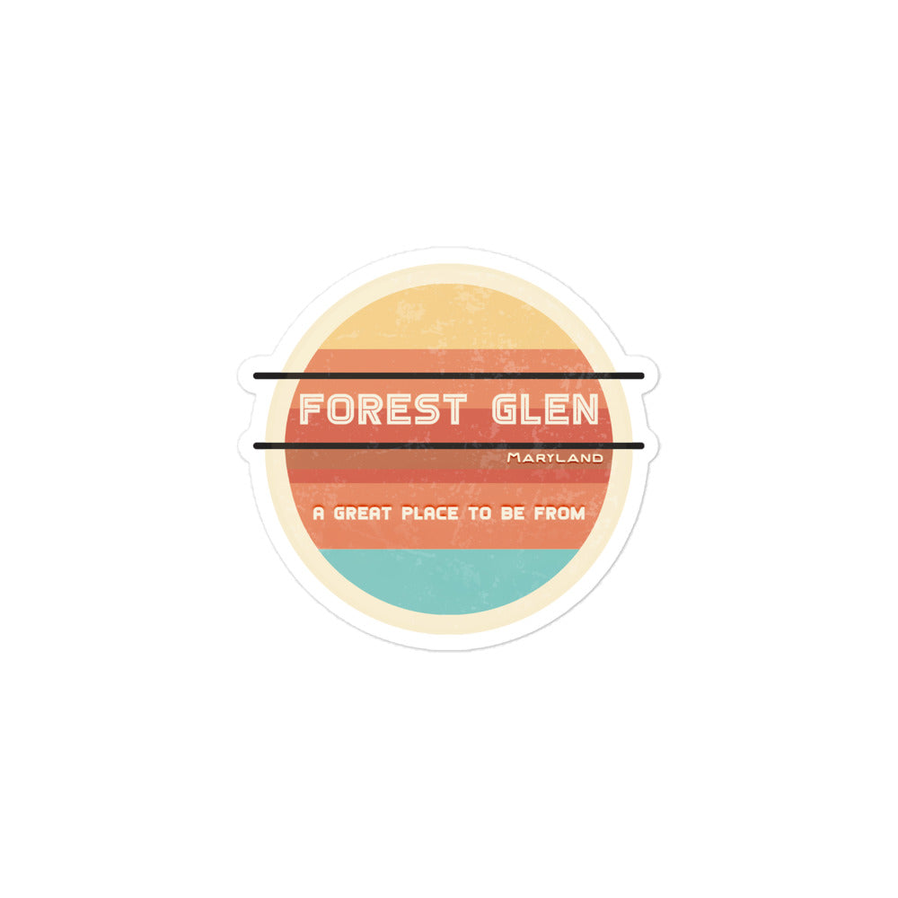 70s Sticker Maryland Forest Glen
