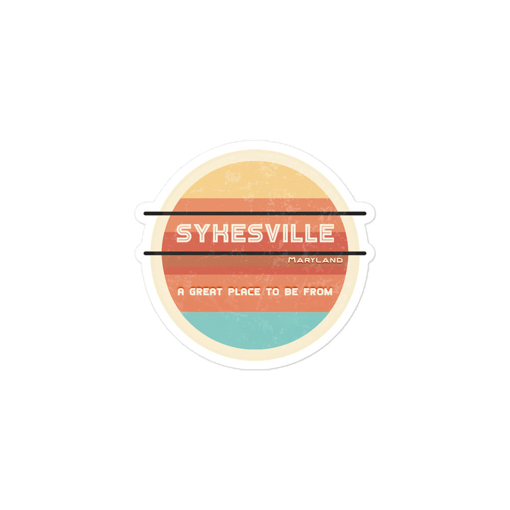 70s Sticker Maryland Sykesville
