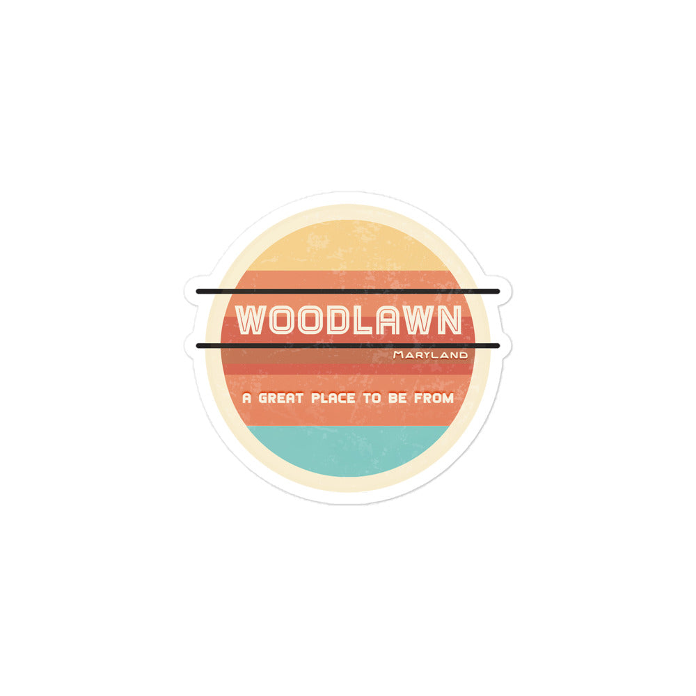 70s Sticker Maryland Woodlawn