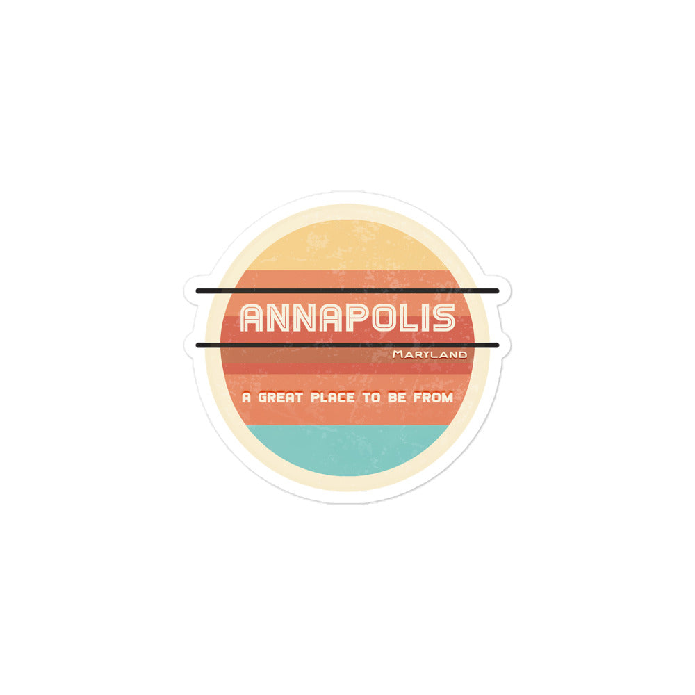 70s Sticker Maryland Annapolis