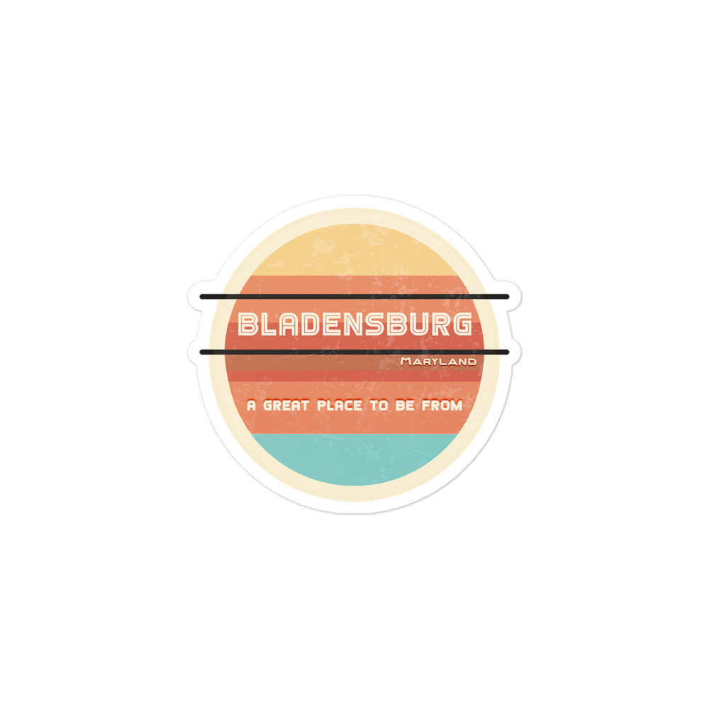 70s Sticker Maryland Bladensburg