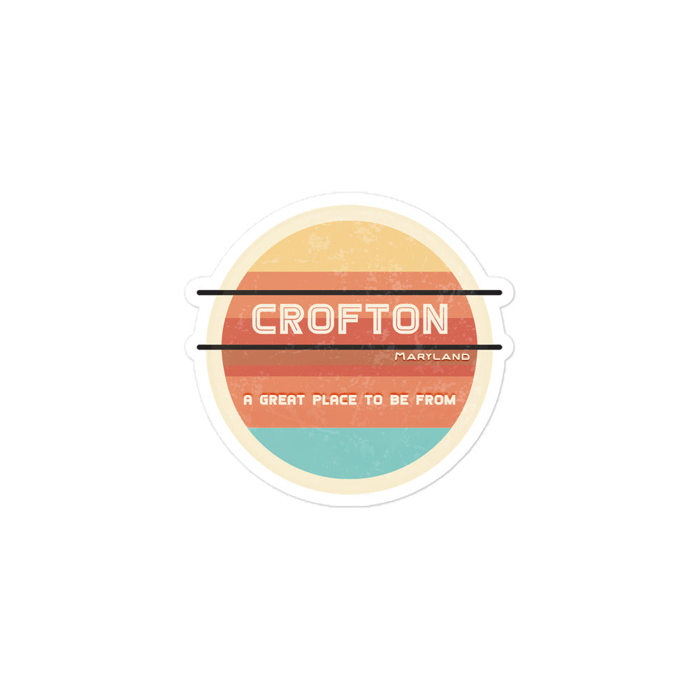 70s Sticker Maryland Crofton