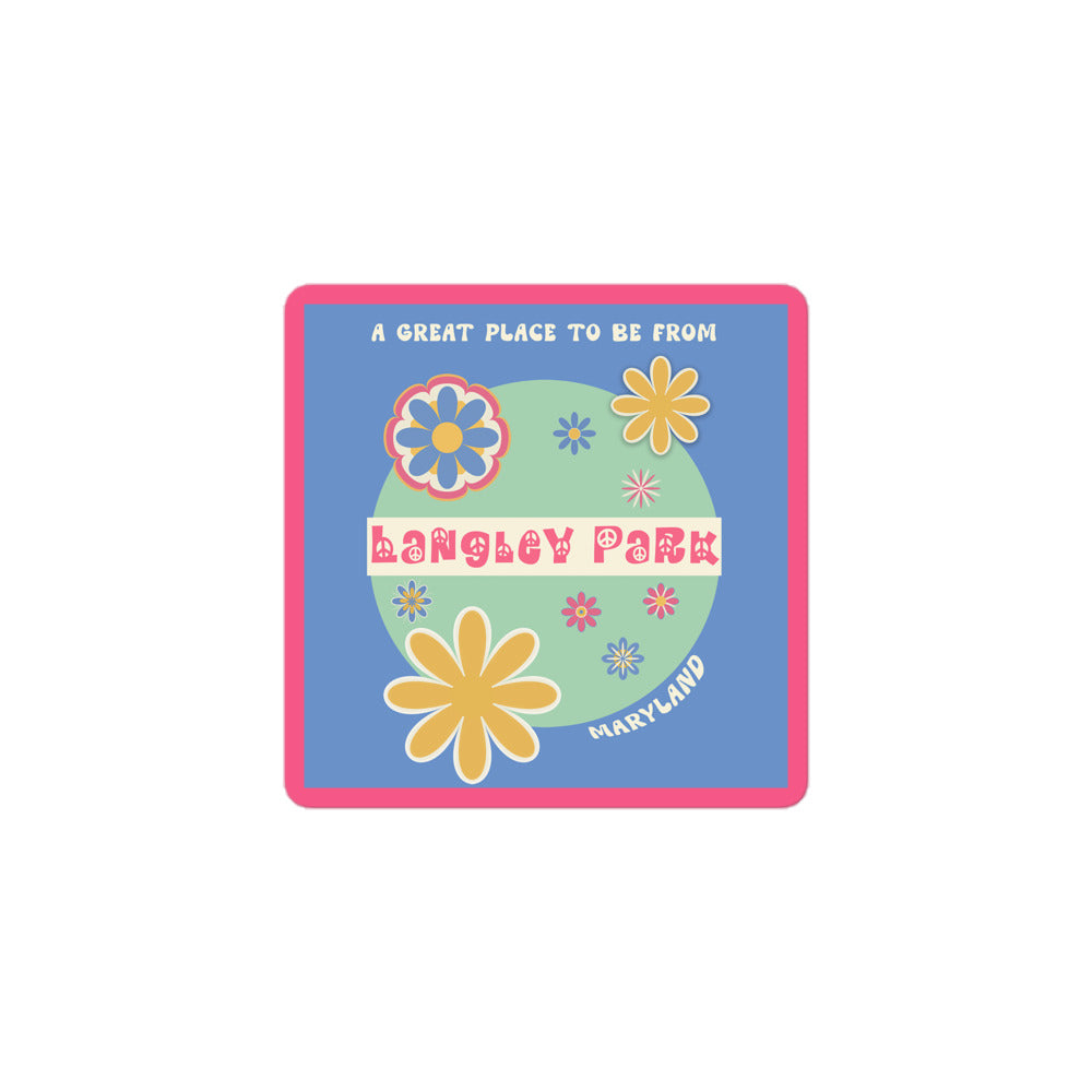 Flower Power Sticker Maryland Langley Park
