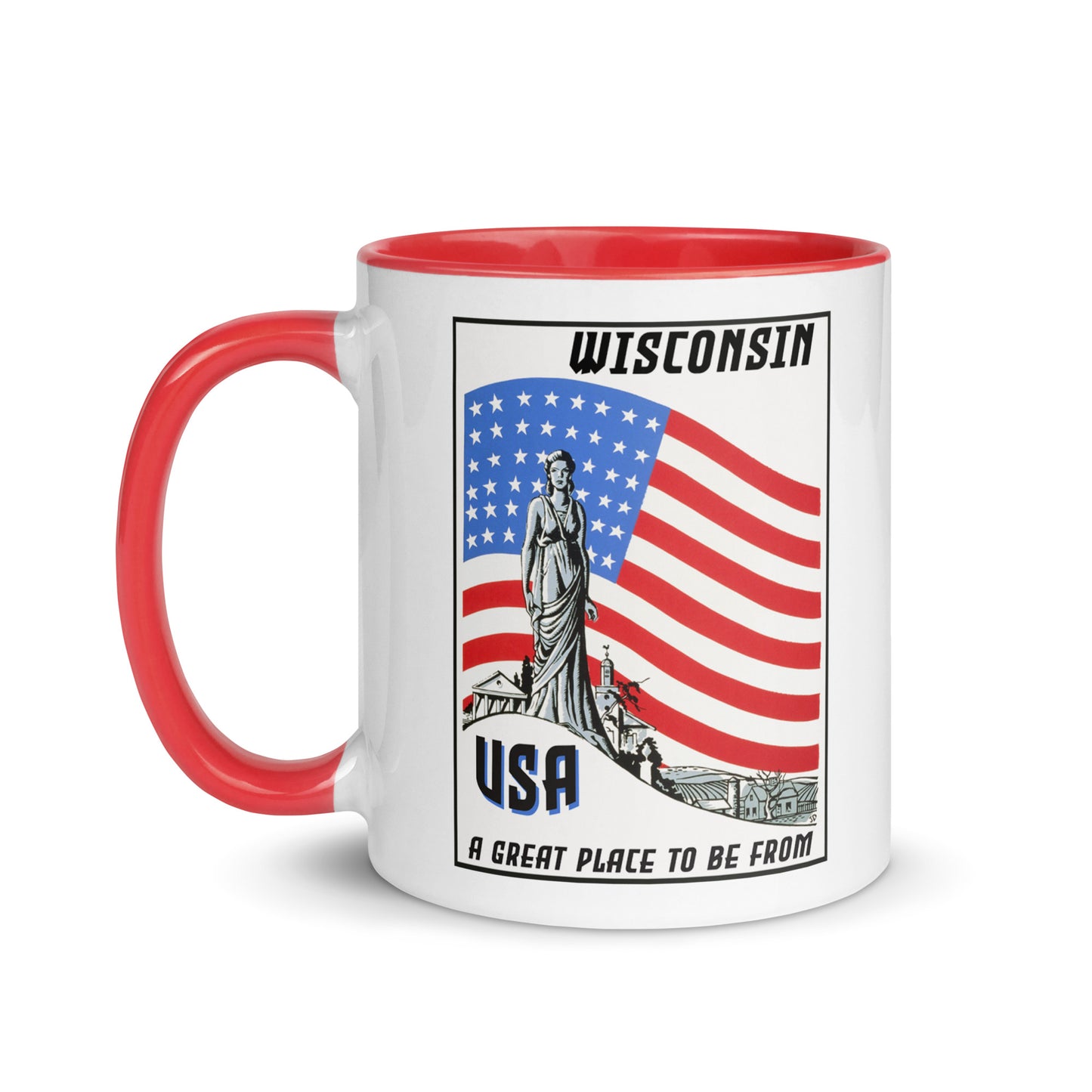 USA Coffee Mug Wisconsin