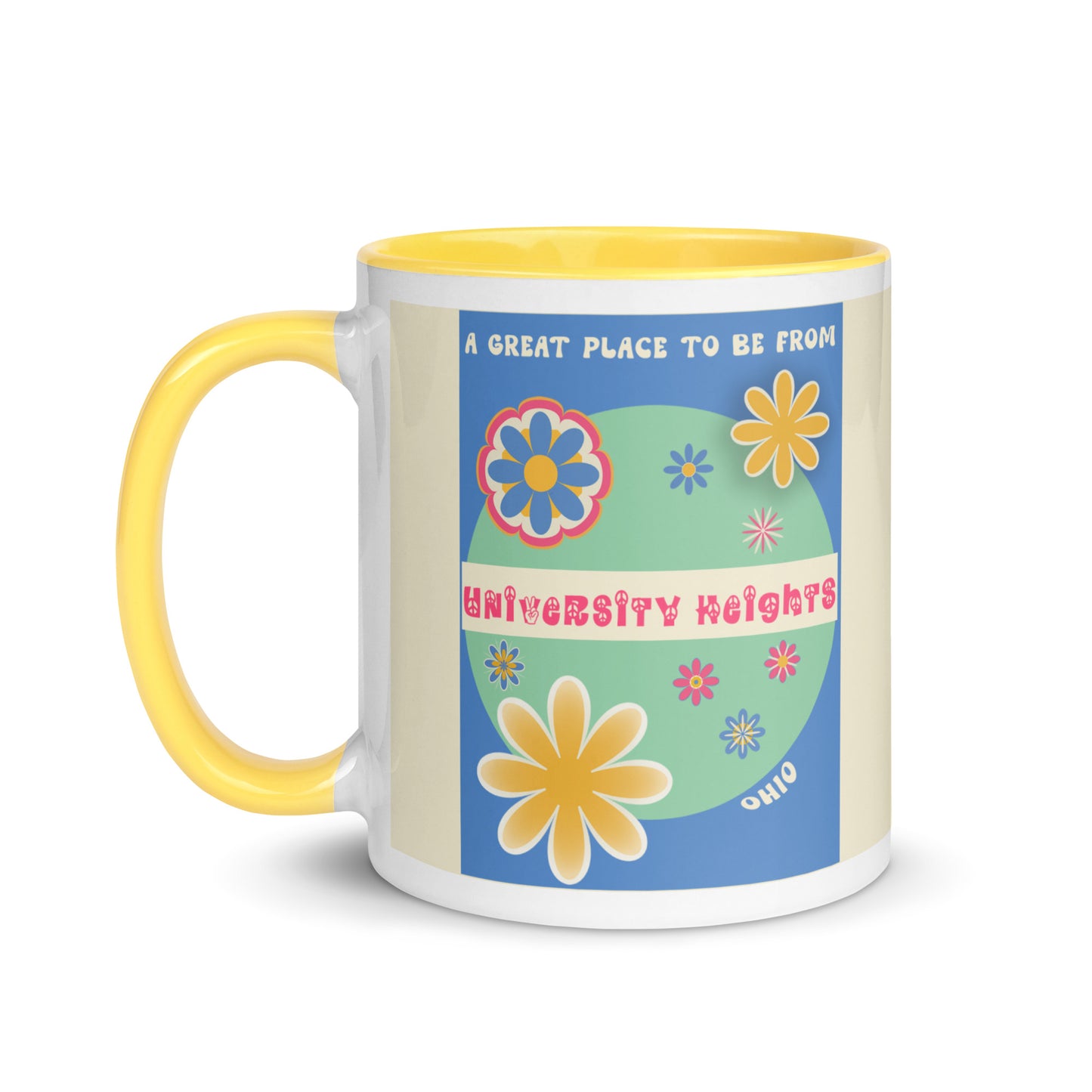 Flower Power Coffee Mug Ohio University Heights