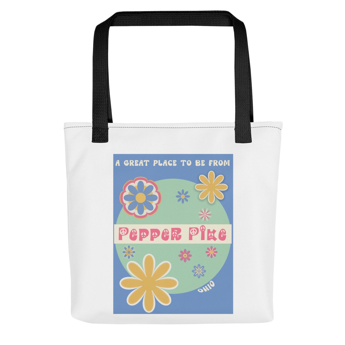 Flower Power Tote Bag Ohio Pepper Pike