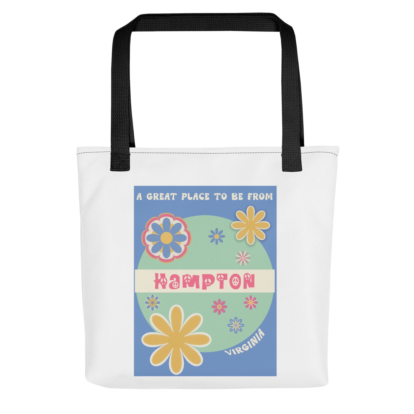 Flower Power Tote Bag Virginia Hampton