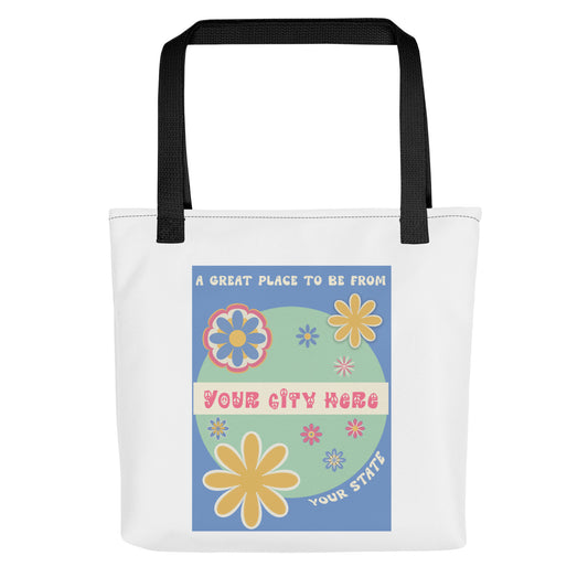 Flower Power Tote Bag Custom