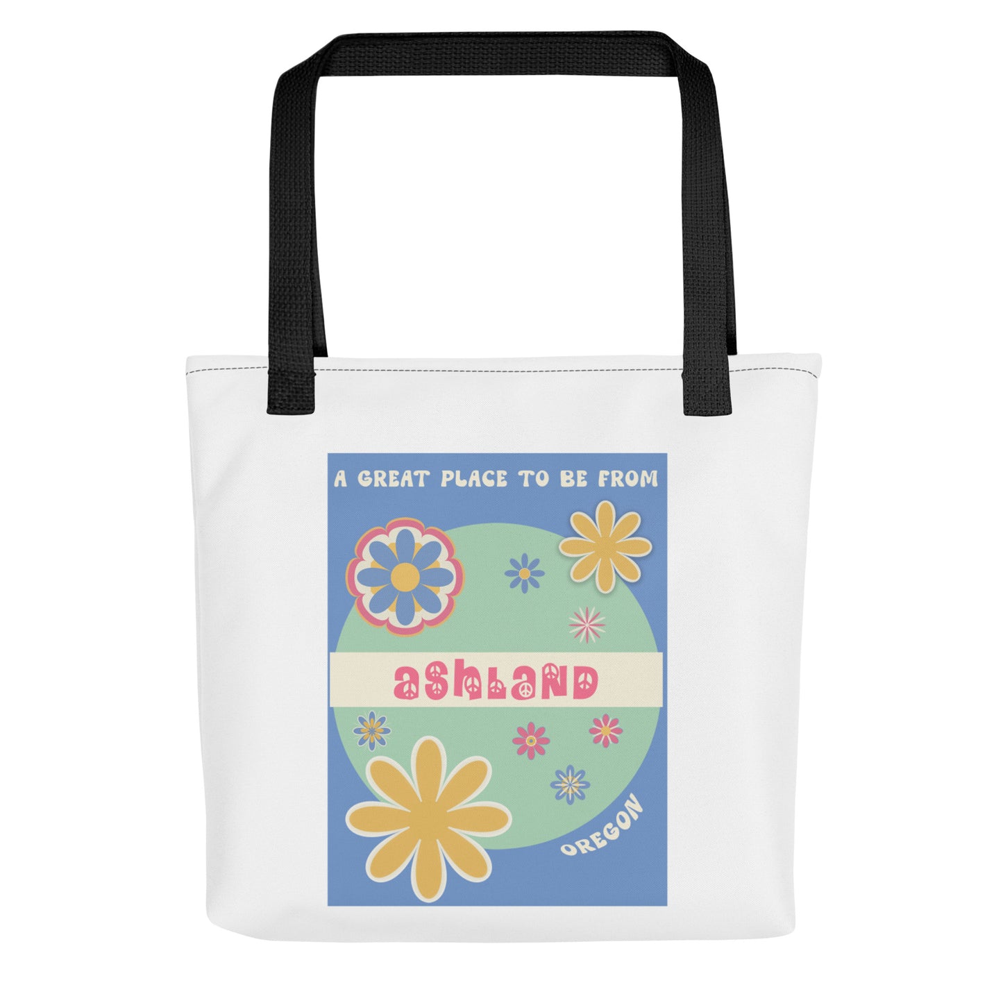 Flower Power Tote Bag Oregon Ashland