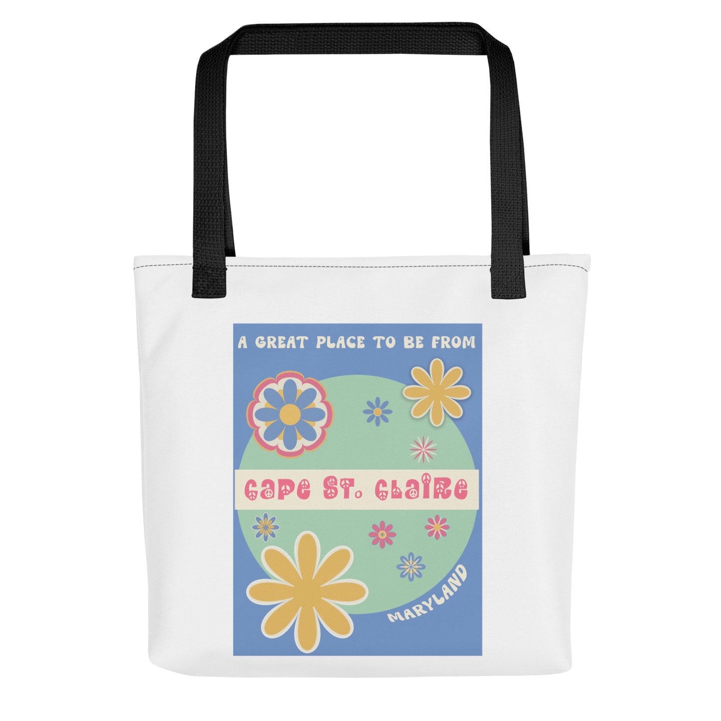 Flower Power Tote Bag Maryland Cape St. Clair