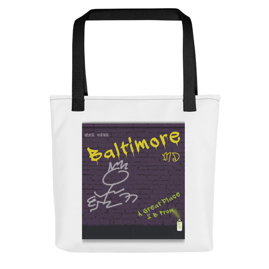 Graffiti Tote Bag Maryland Baltimore