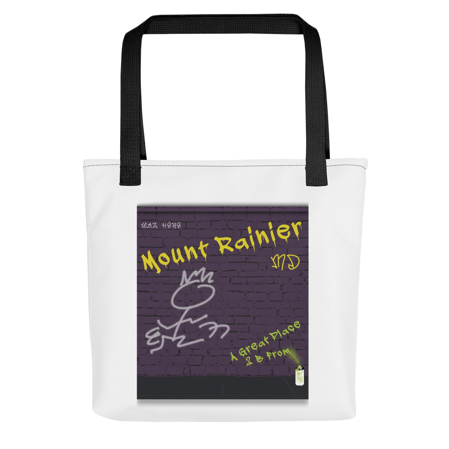 Graffiti Tote Bag Maryland Mount Rainier