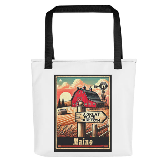 Fields of Home Tote Bag Maine