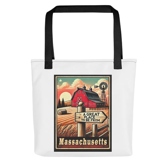 Fields of Home Tote Bag Massachusetts