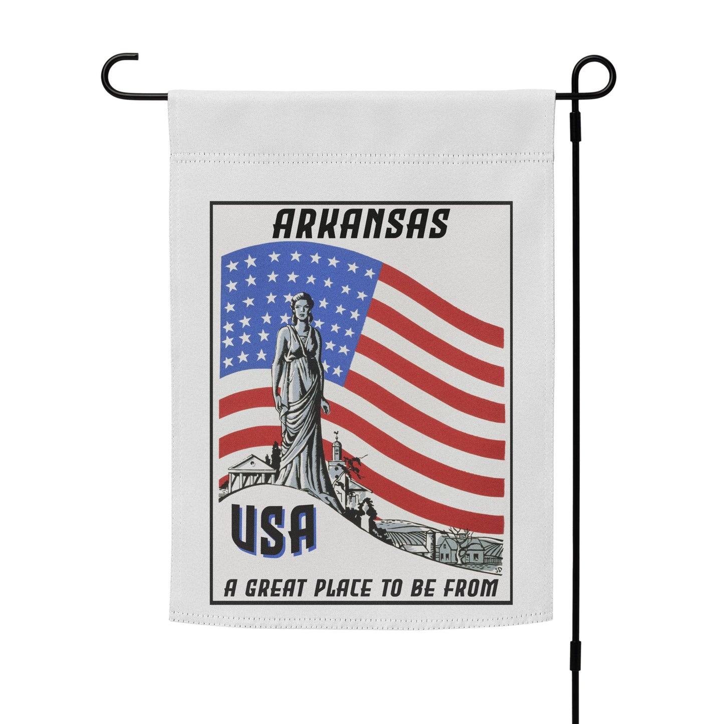 USA Garden Flag Arkansas