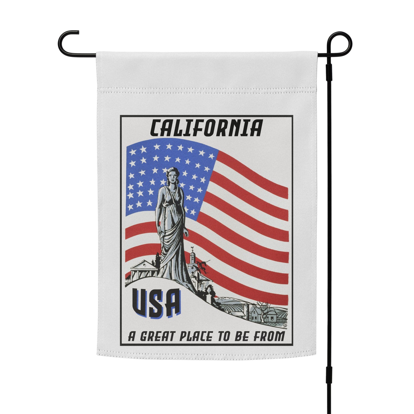 USA Garden Flag California