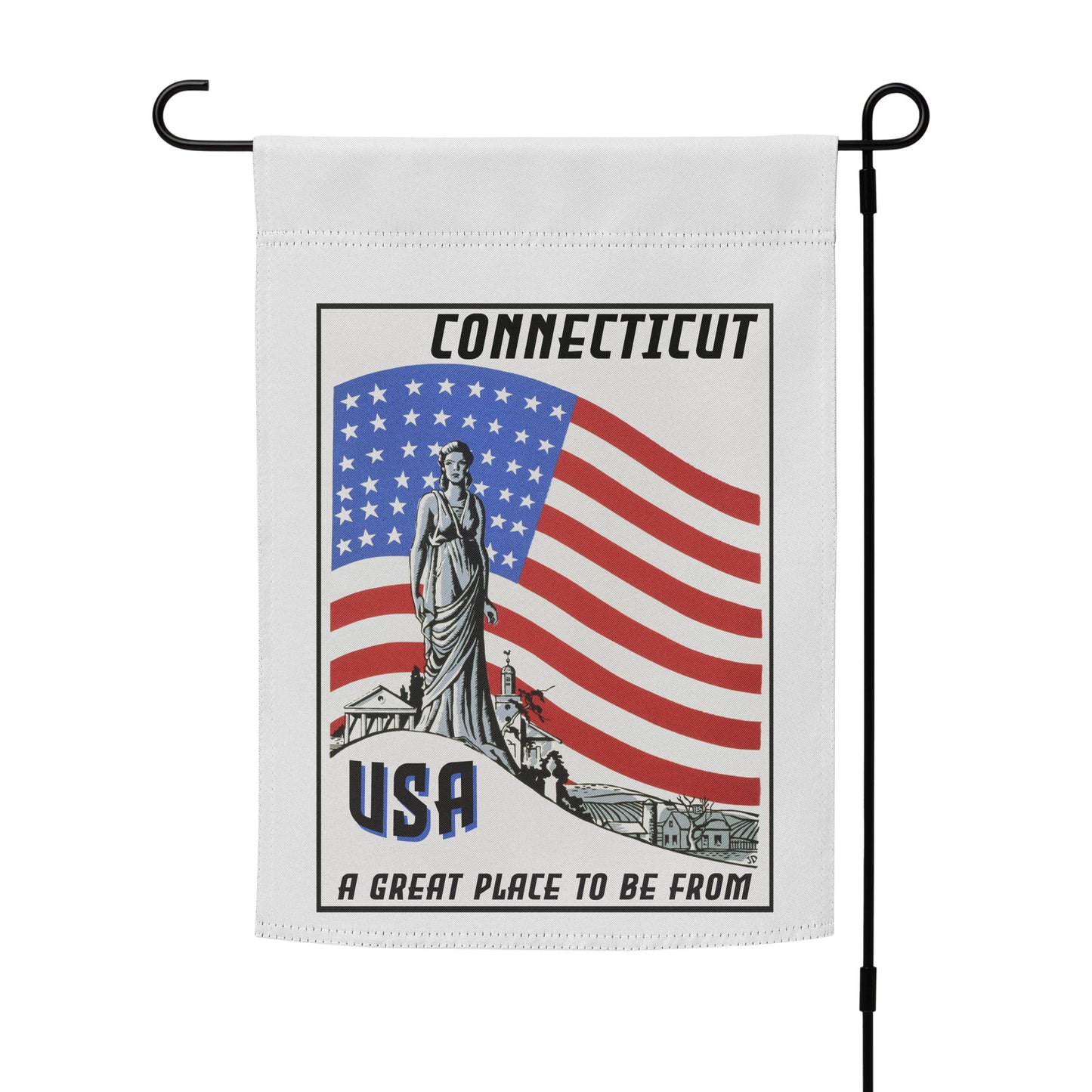 USA Garden Flag Connecticut