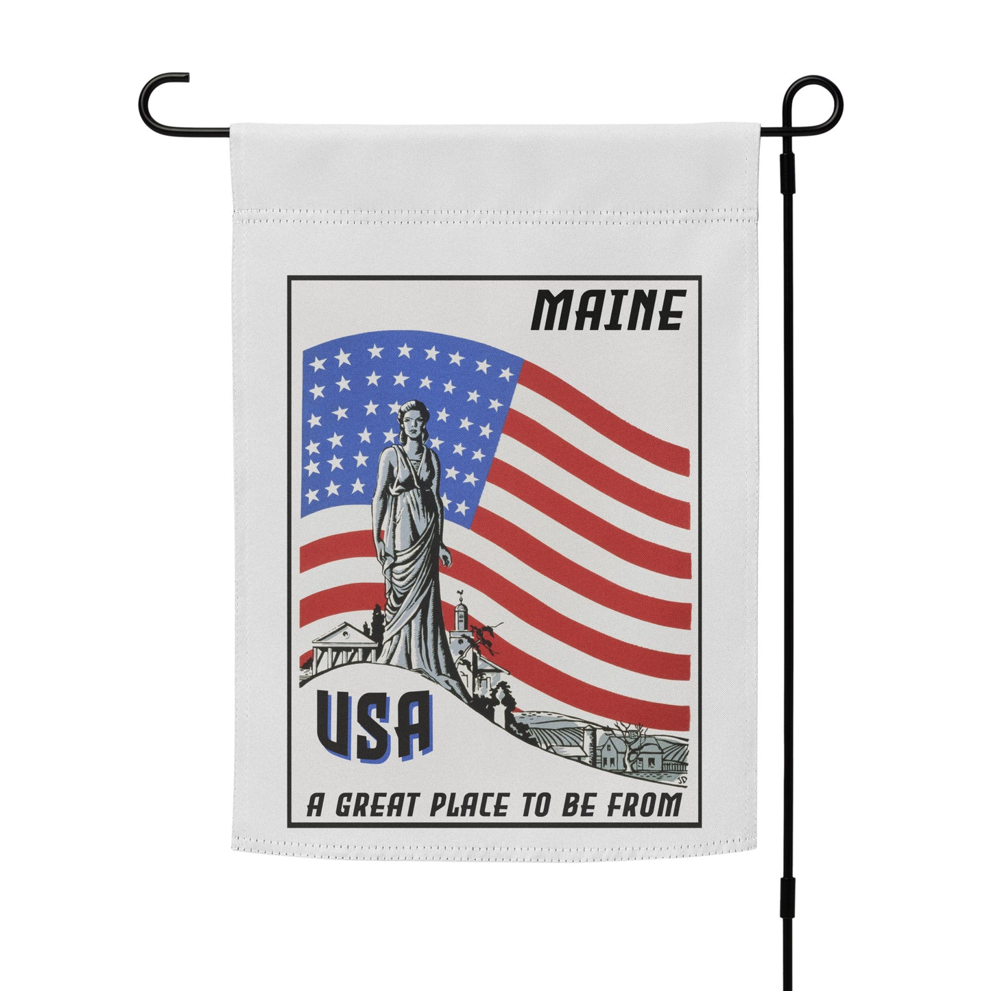 USA Garden Flag Maine