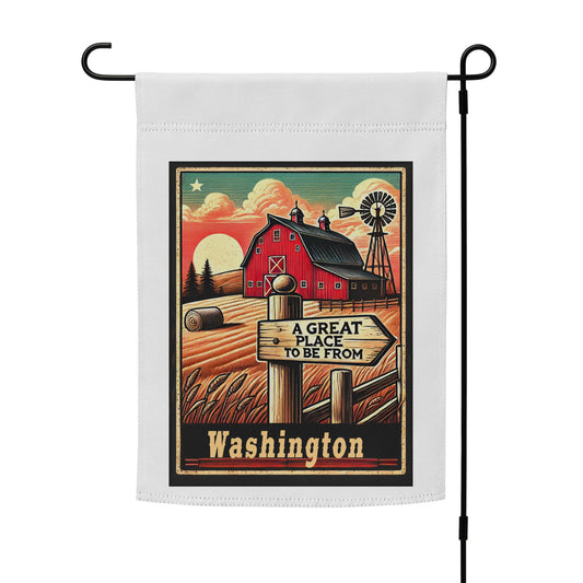 Fields of Home Garden Flag Washington