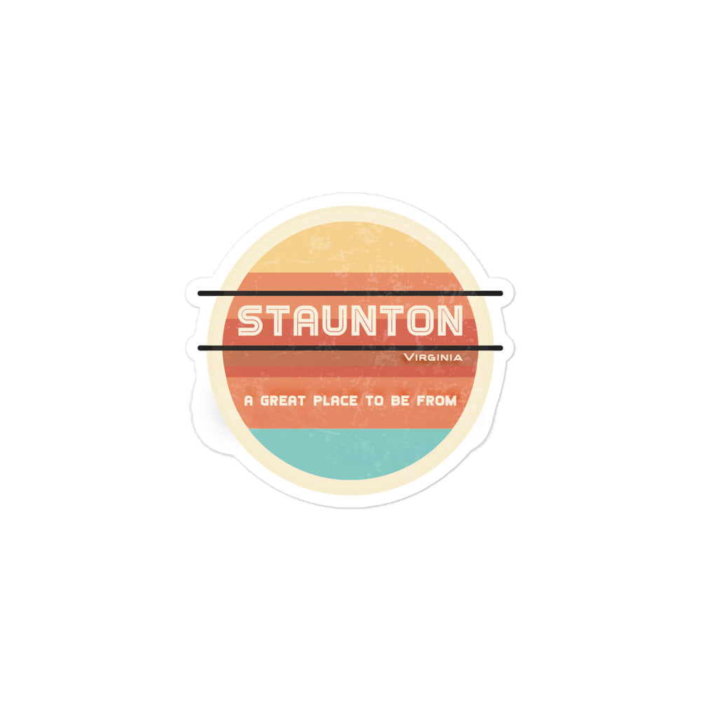 70s Sticker Virginia Staunton