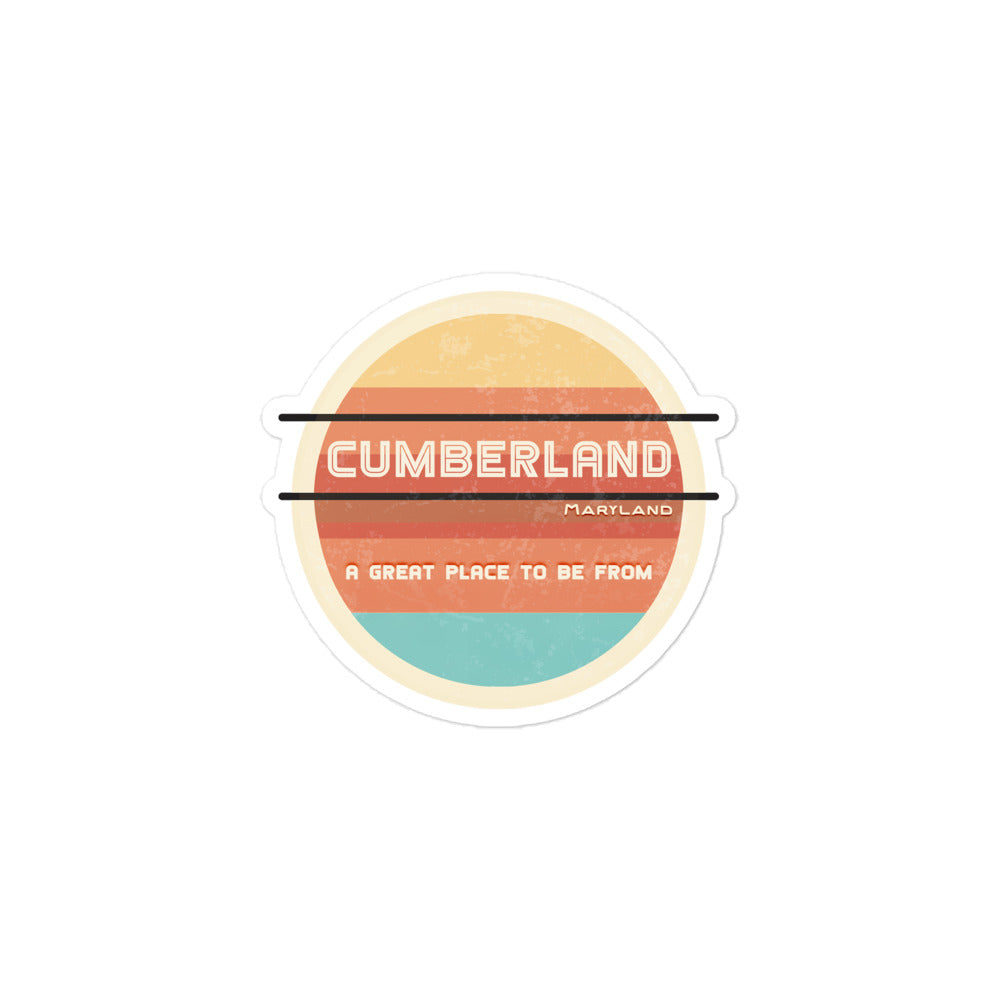 70s Sticker Maryland Cumberland