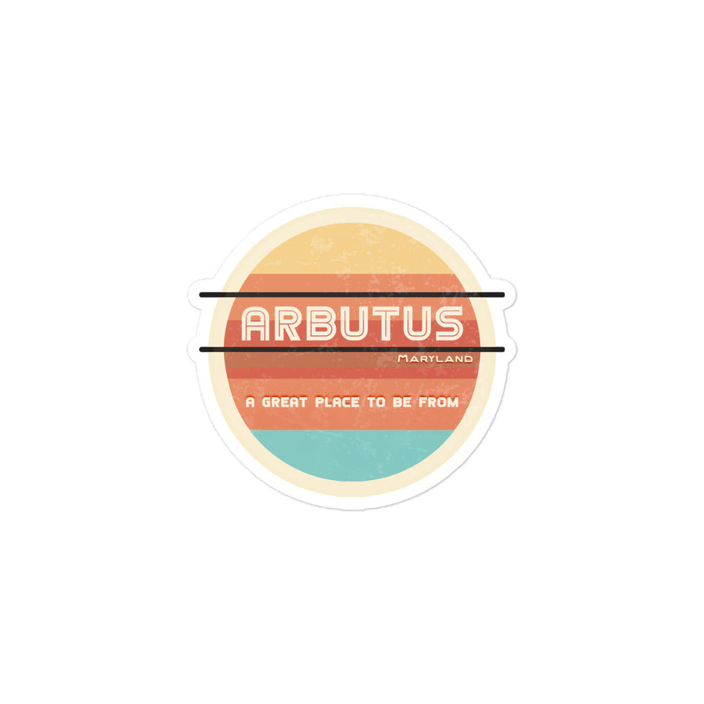 70s Sticker Maryland Arbutus