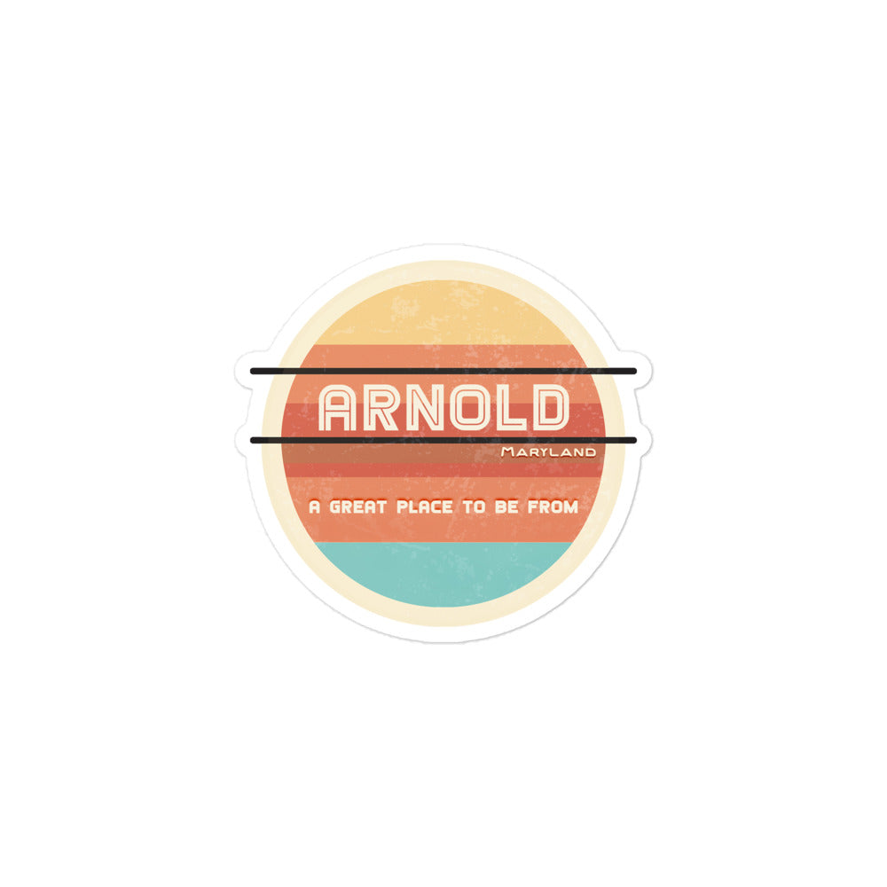 70s Sticker Maryland Arnold