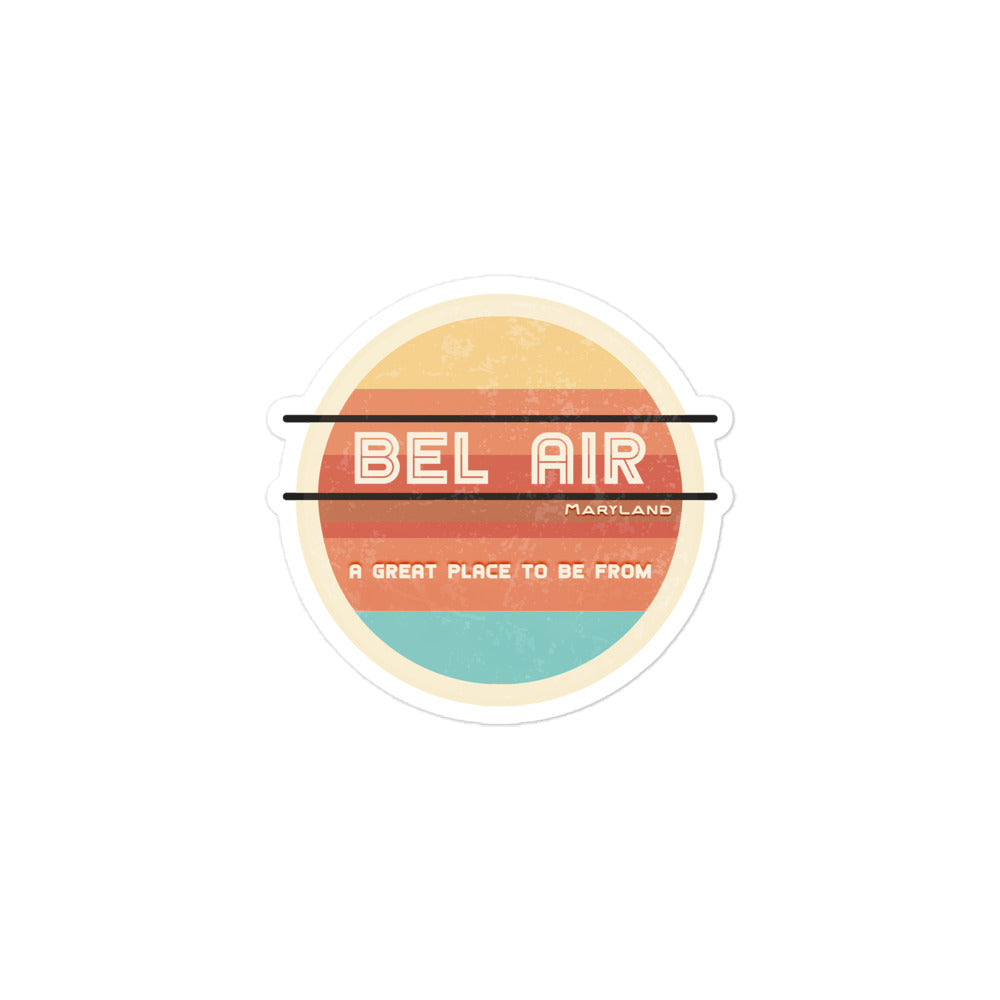 70s Sticker Maryland Bel Air