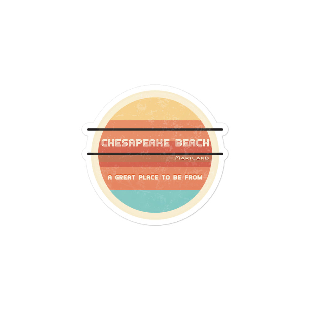 70s Sticker Maryland Chesapeake Beach