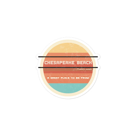 70s Sticker Maryland Chesapeake Beach