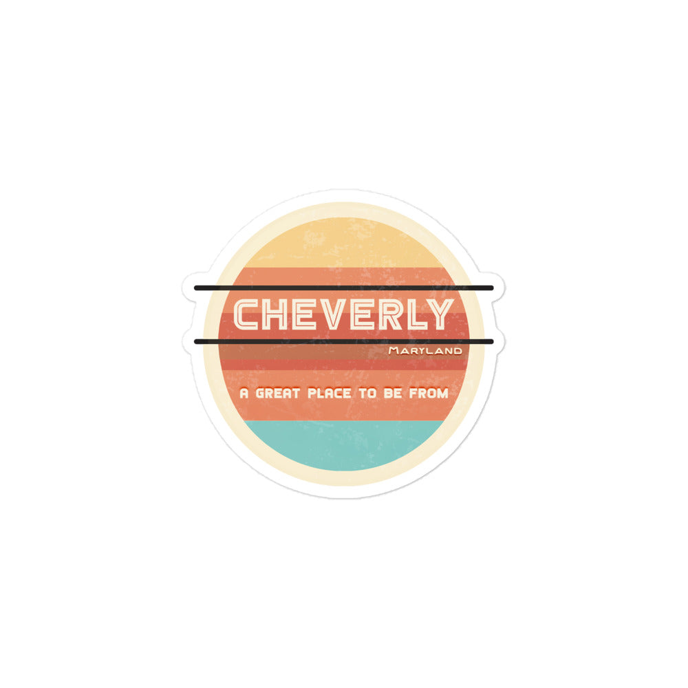70s Sticker Maryland Cheverly