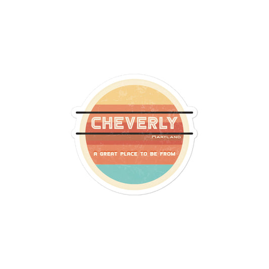 70s Sticker Maryland Cheverly