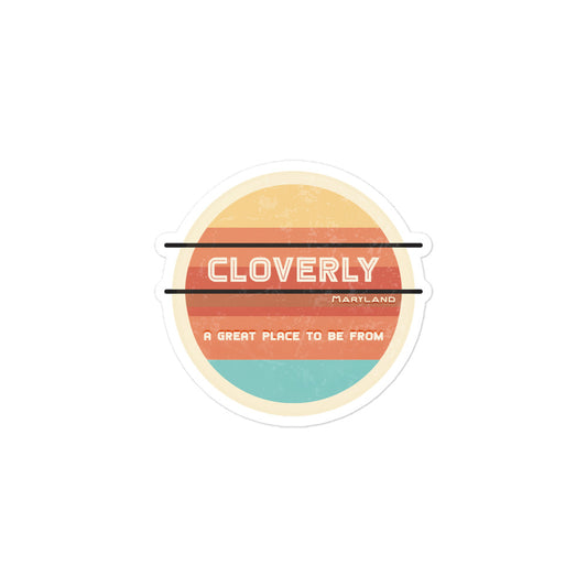 70s Sticker Maryland Cloverly