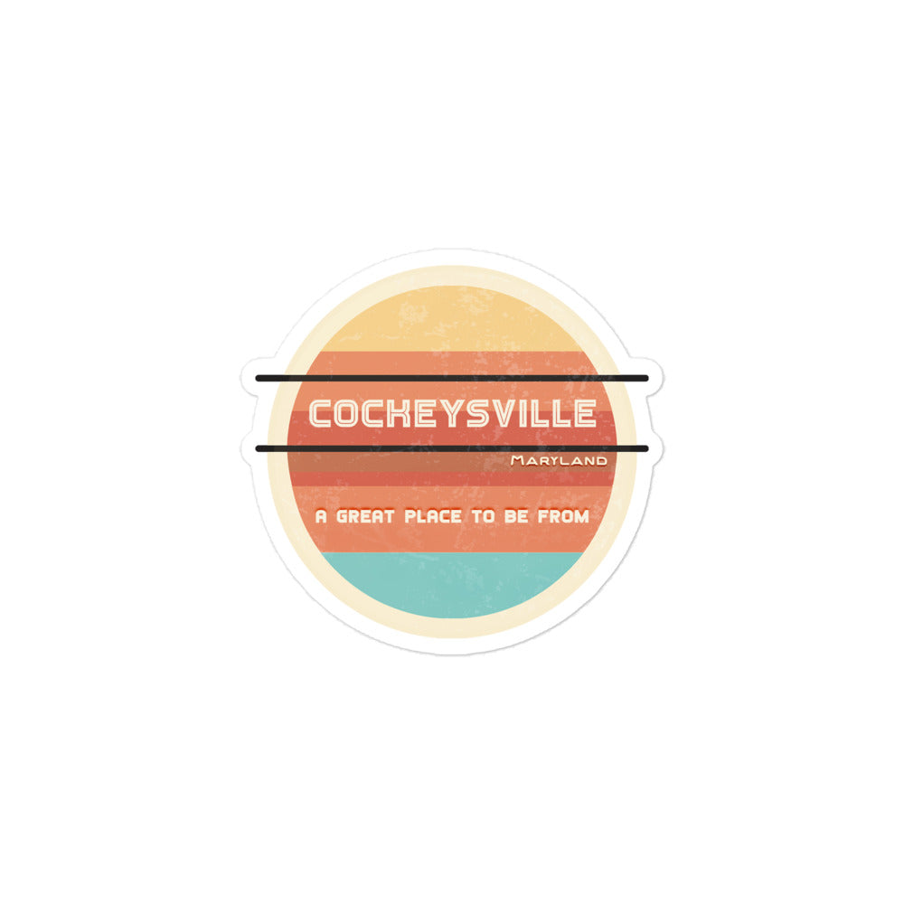 70s Sticker Maryland Cockeysville