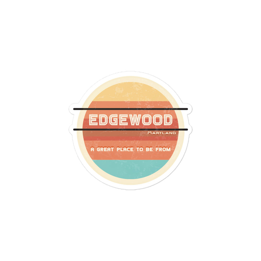 70s Sticker Maryland Edgewood