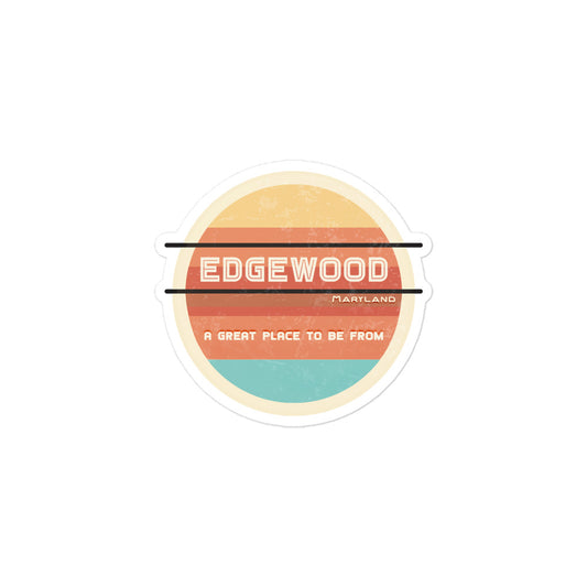 70s Sticker Maryland Edgewood