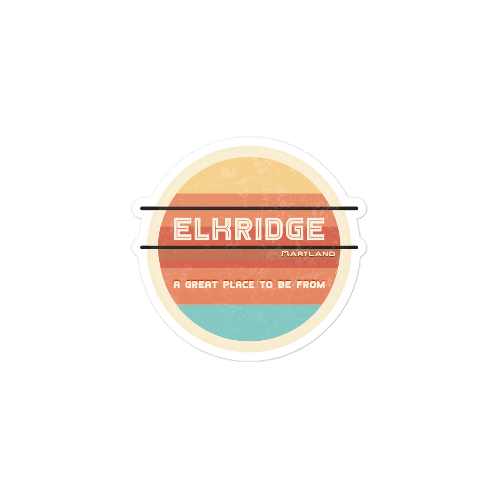 70s Sticker Maryland Elkridge