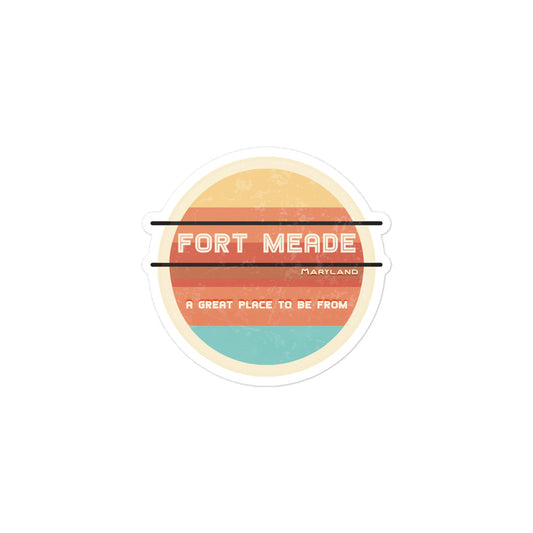 70s Sticker Maryland Fort Meade