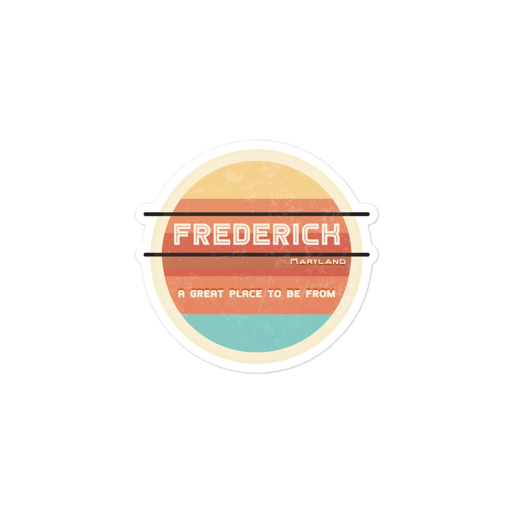 70s Sticker Maryland Frederick