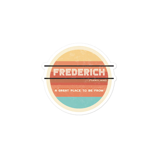 70s Sticker Maryland Frederick