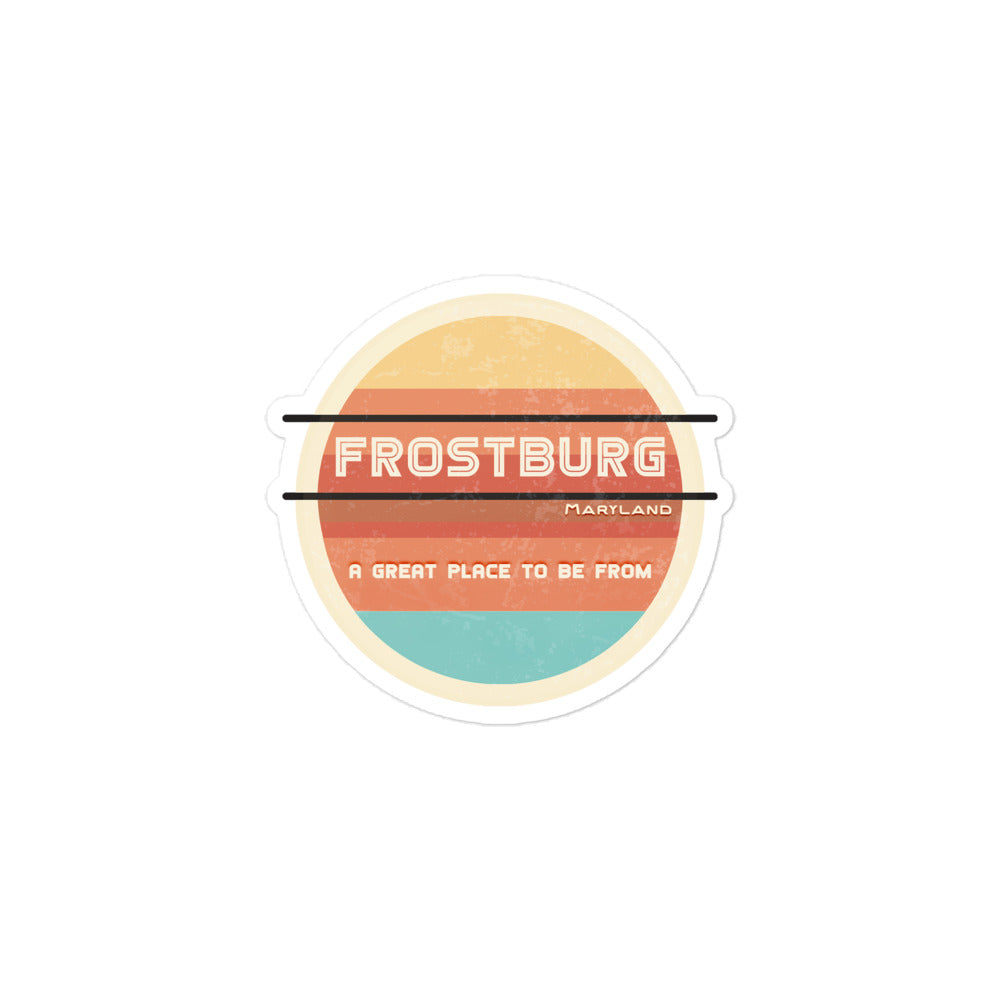 70s Sticker Maryland Frostburg