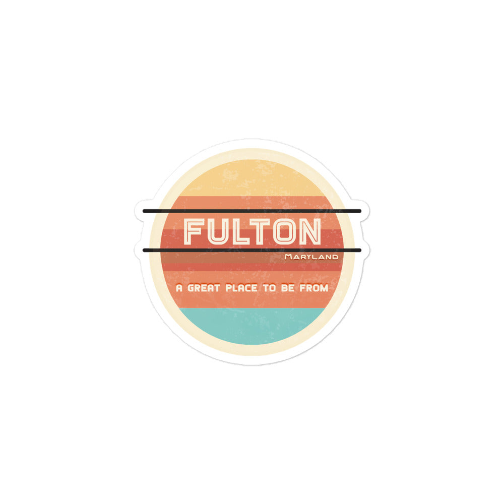 70s Sticker Maryland Fulton