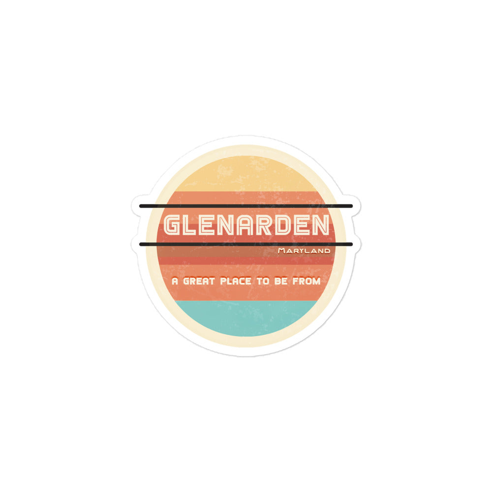 70s Sticker Maryland Glenarden