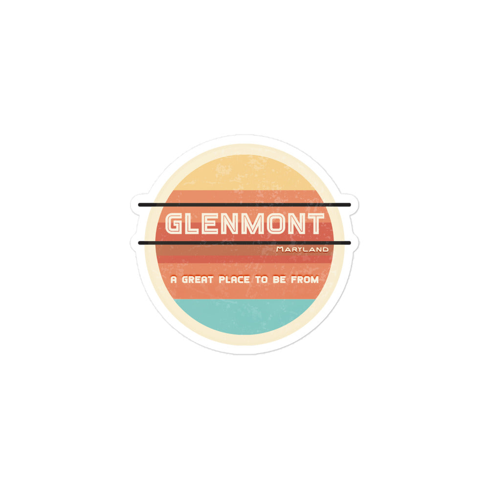 70s Sticker Maryland Glenmont