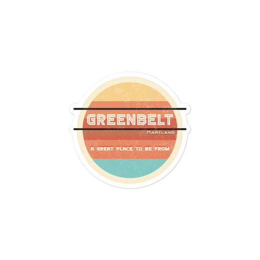 70s Sticker Maryland Greenbelt