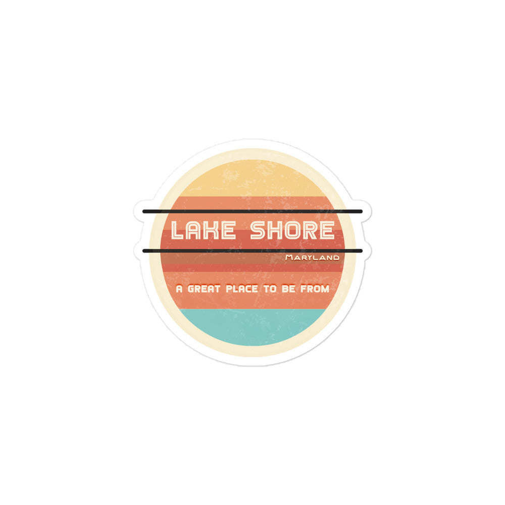 70s Sticker Maryland Lake Shore