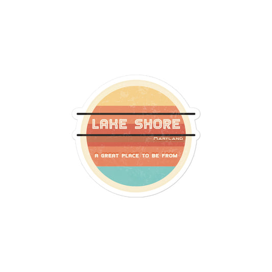 70s Sticker Maryland Lake Shore