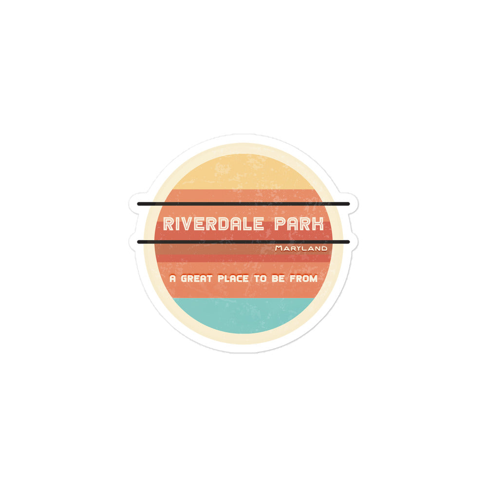 70s Sticker Maryland Riverdale Park