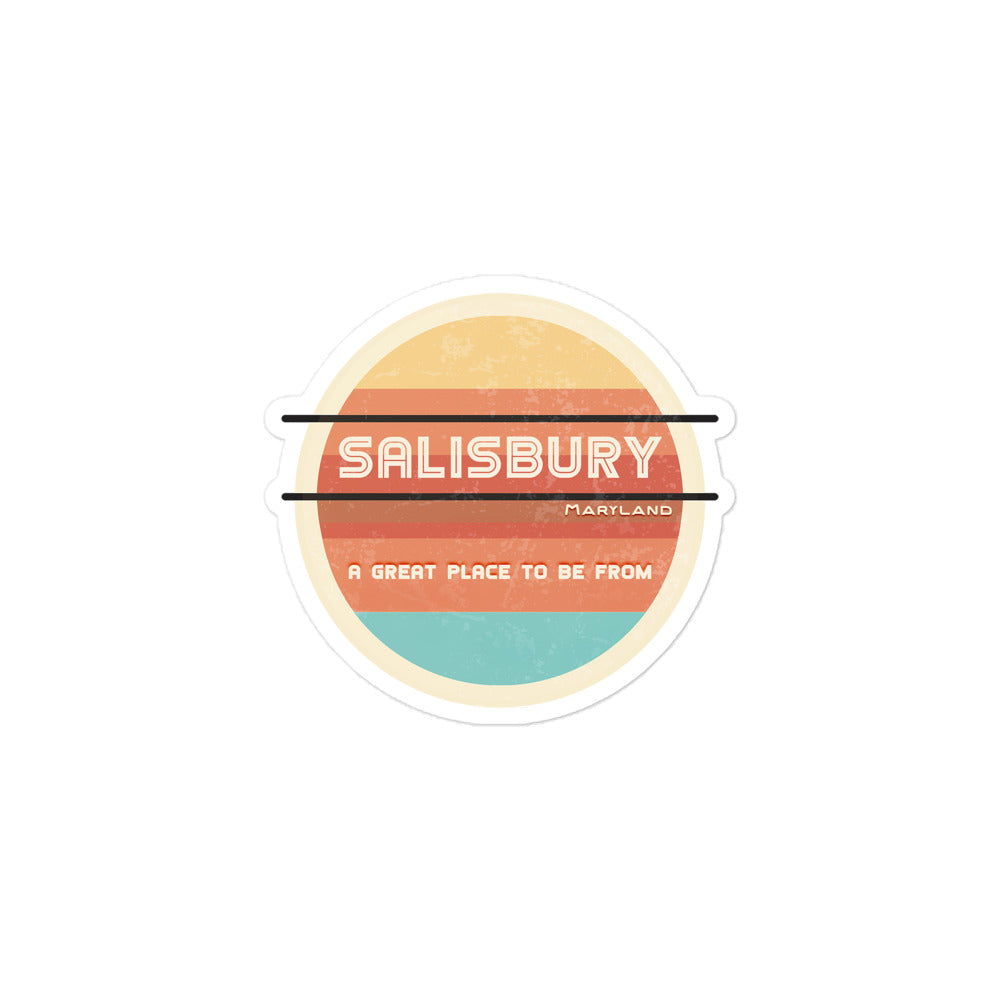 70s Sticker Maryland Salisbury